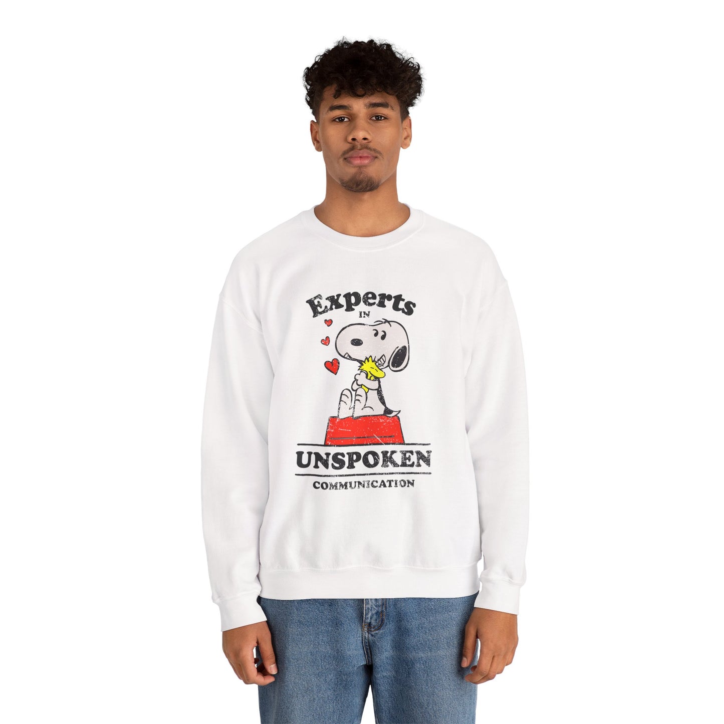 Experts in Unspoken Communication - Adult Unisex Heavy Blend™ Crewneck Sweatshirt