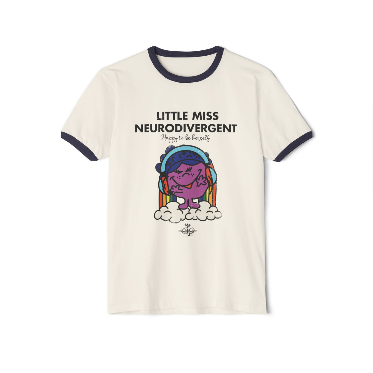Little Miss Neurodivergent - Adult Unisex Cotton Ringer T-Shirt
