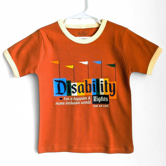 Disability Rights for a Happier & More Inclusive World - Little Kids' Ringer Tee