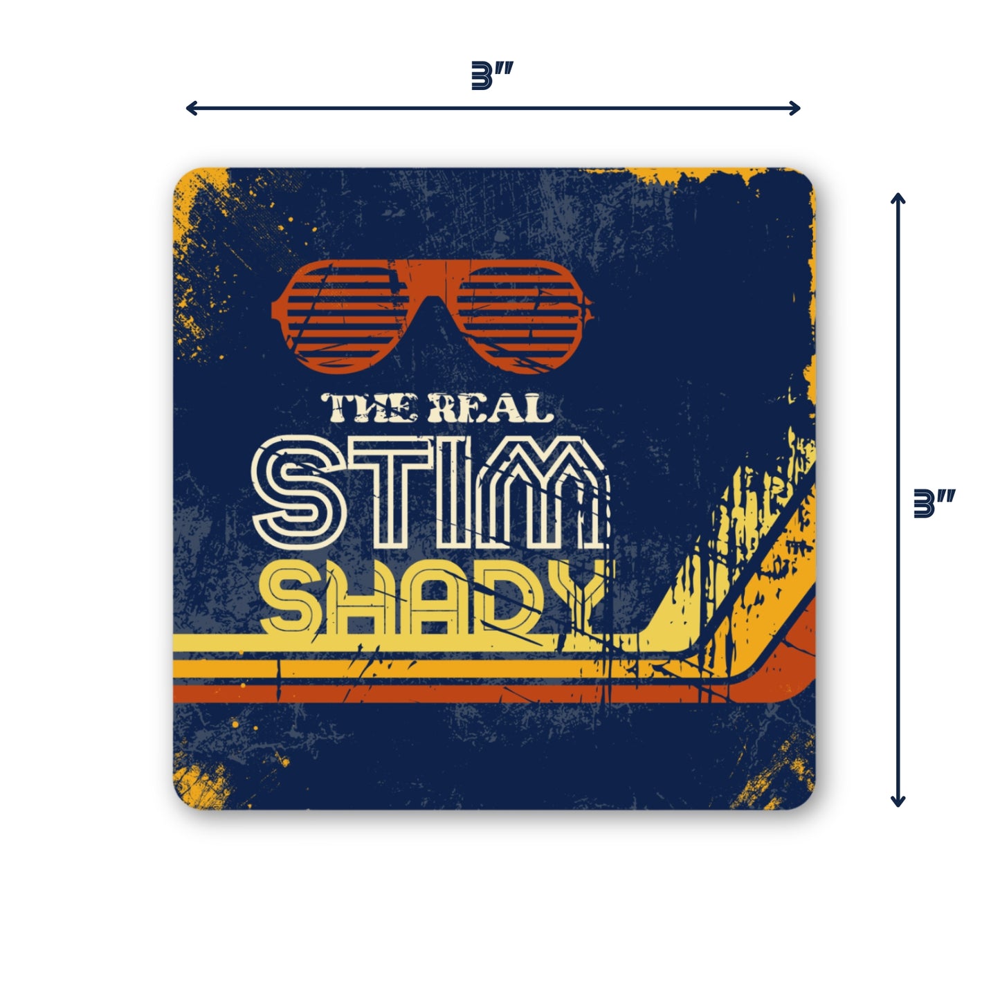 The Real Stim Shady Matte Sticker