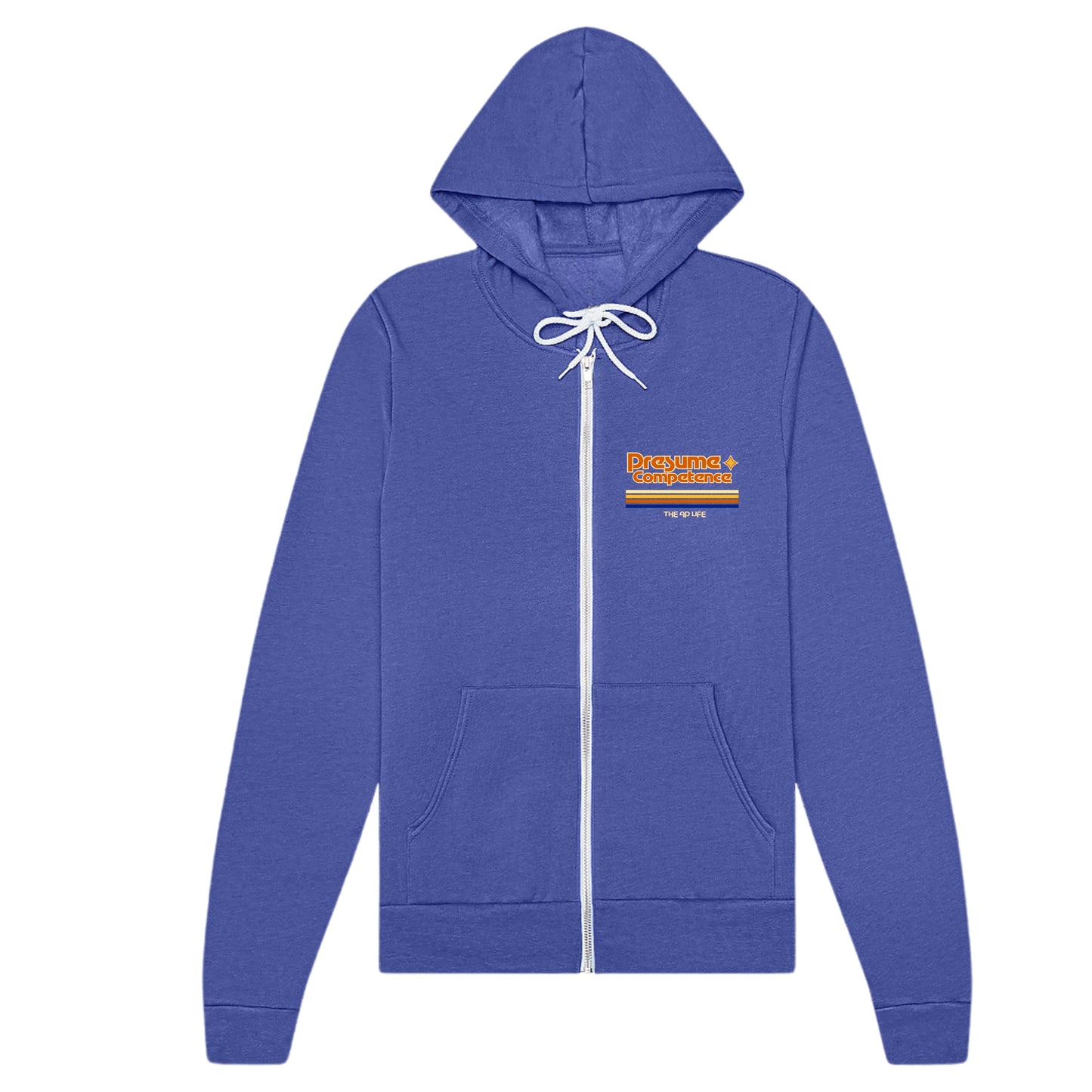 PRE-ORDER - Presume Competence Autism Advocacy Adult Unisex Zip-Up Hoodie - estimated 01/17/25