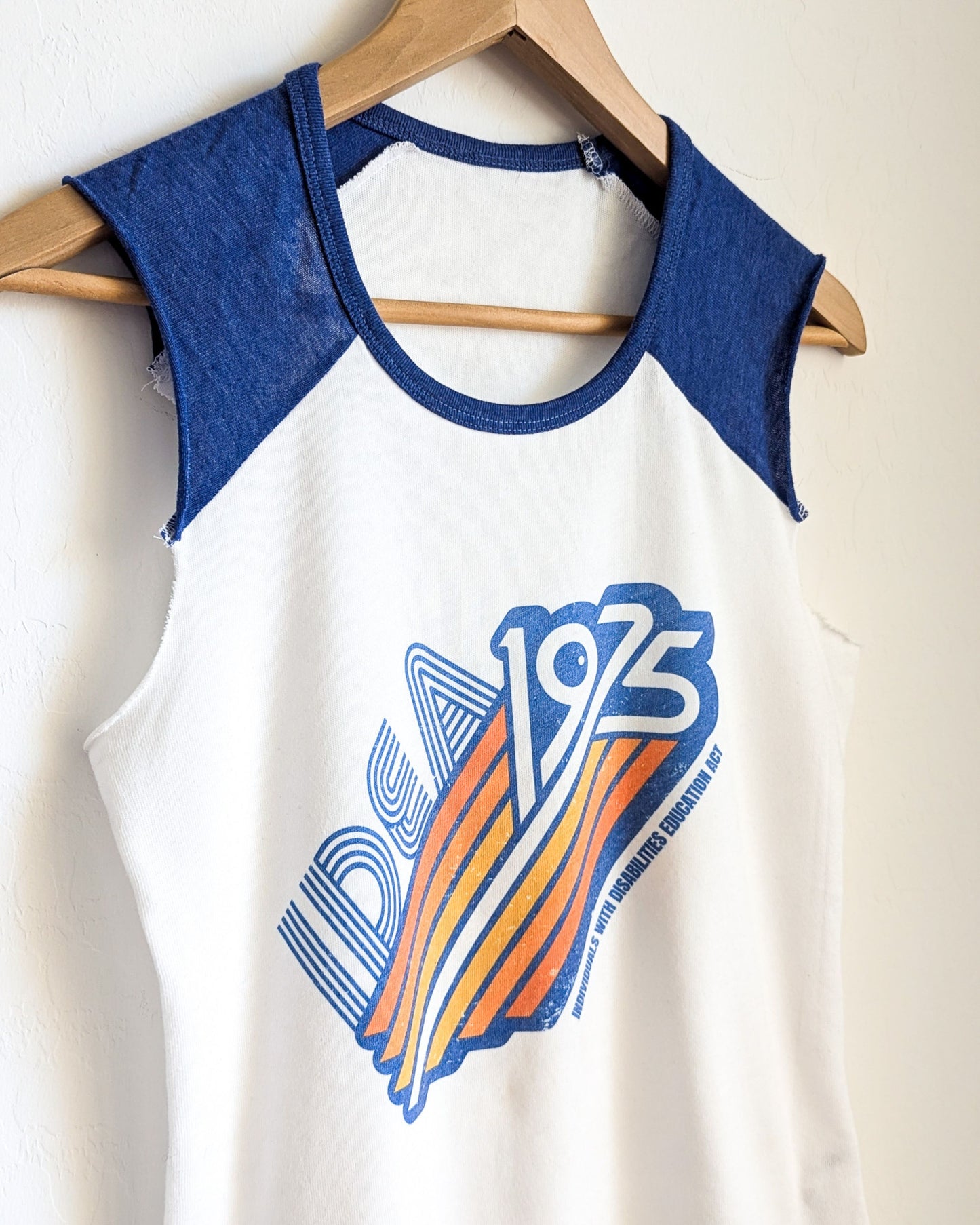 IDEA - 1975 - Individuals with Disabilities Education Act - Women's Raglan Rocker Tank