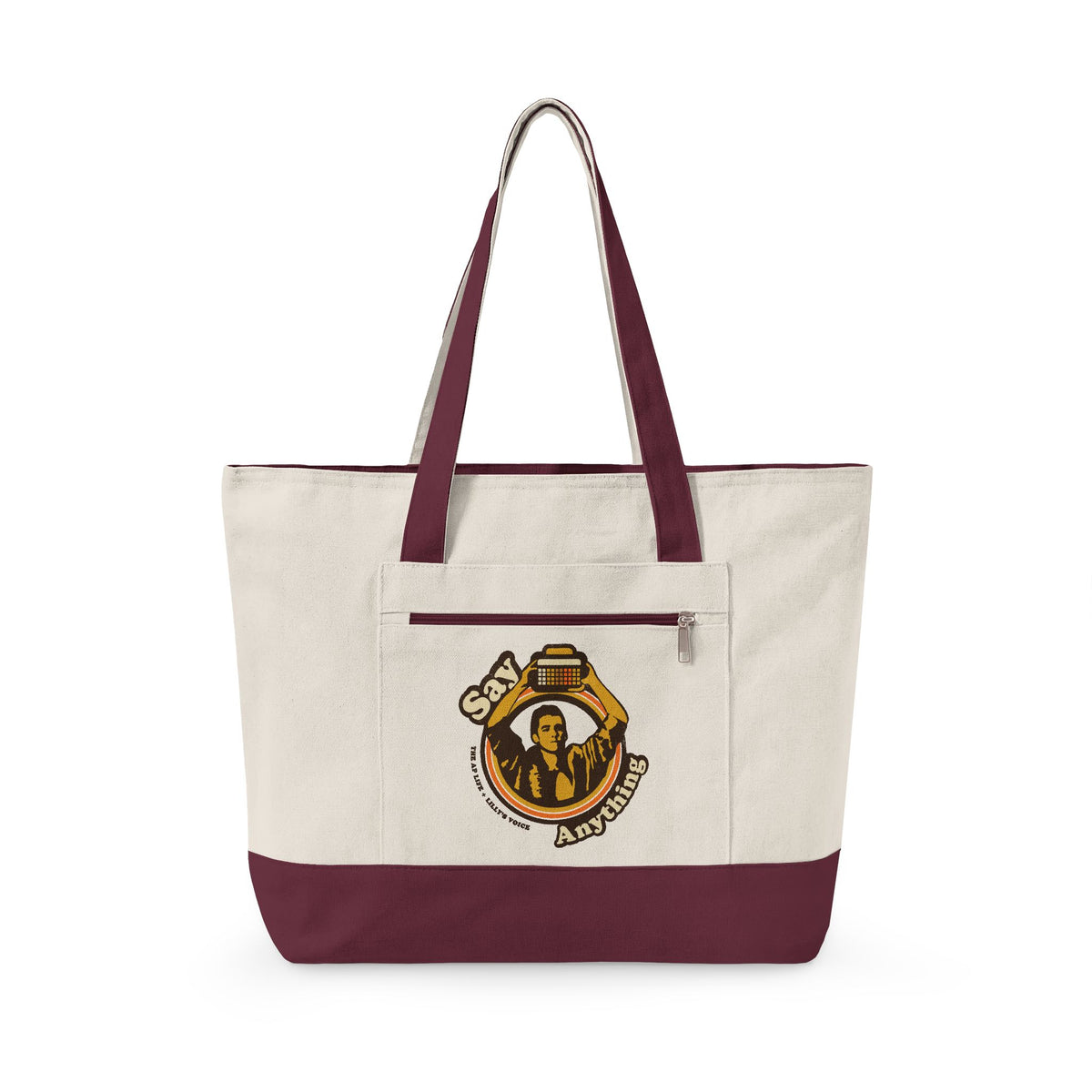 Say Anything - AAC - Lilly's Voice + The AP Life Collab - Zippered Canvas Tote
