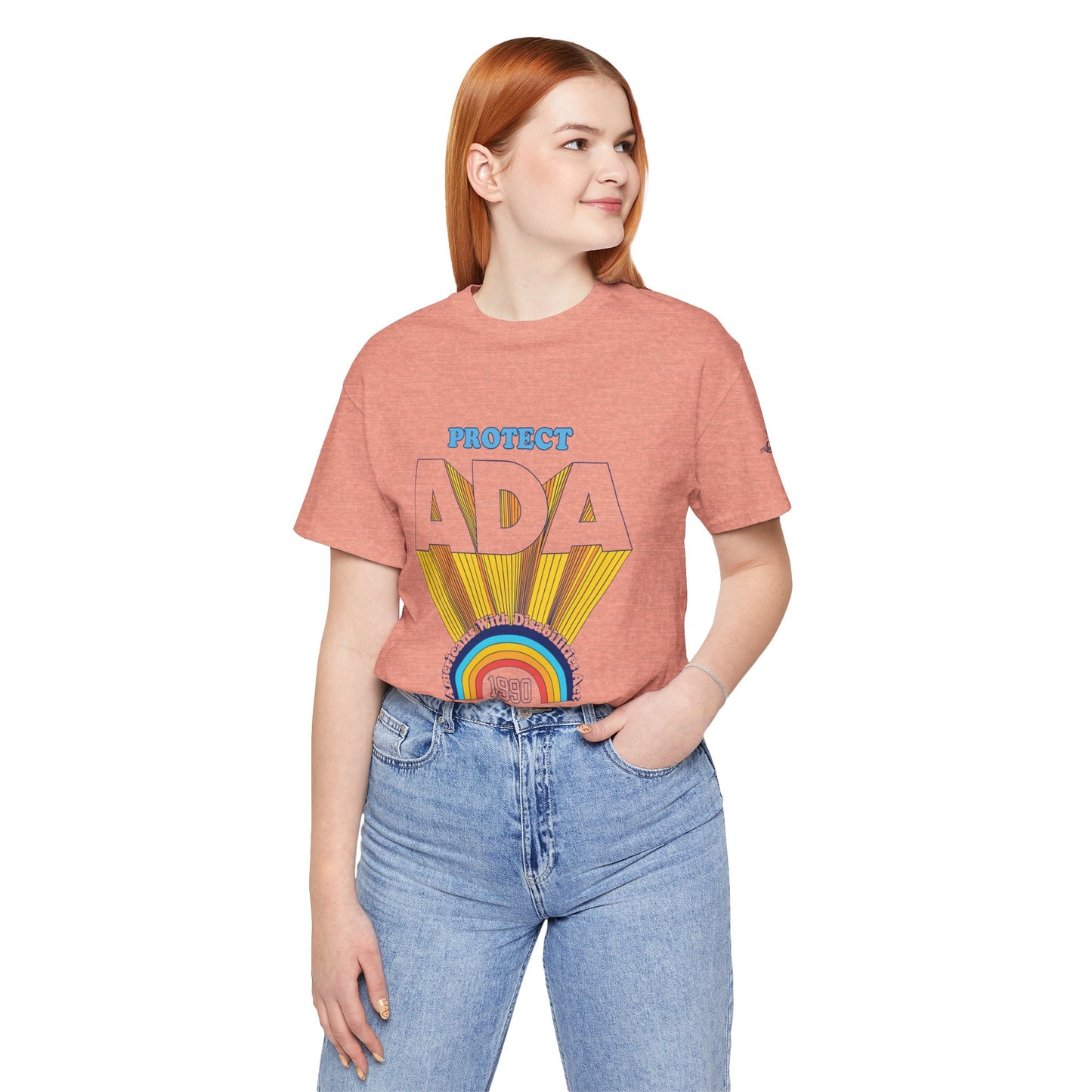 Protect ADA - Americans With Disabilities Act 1990 - Adult Unisex Jersey Short Sleeve Tee