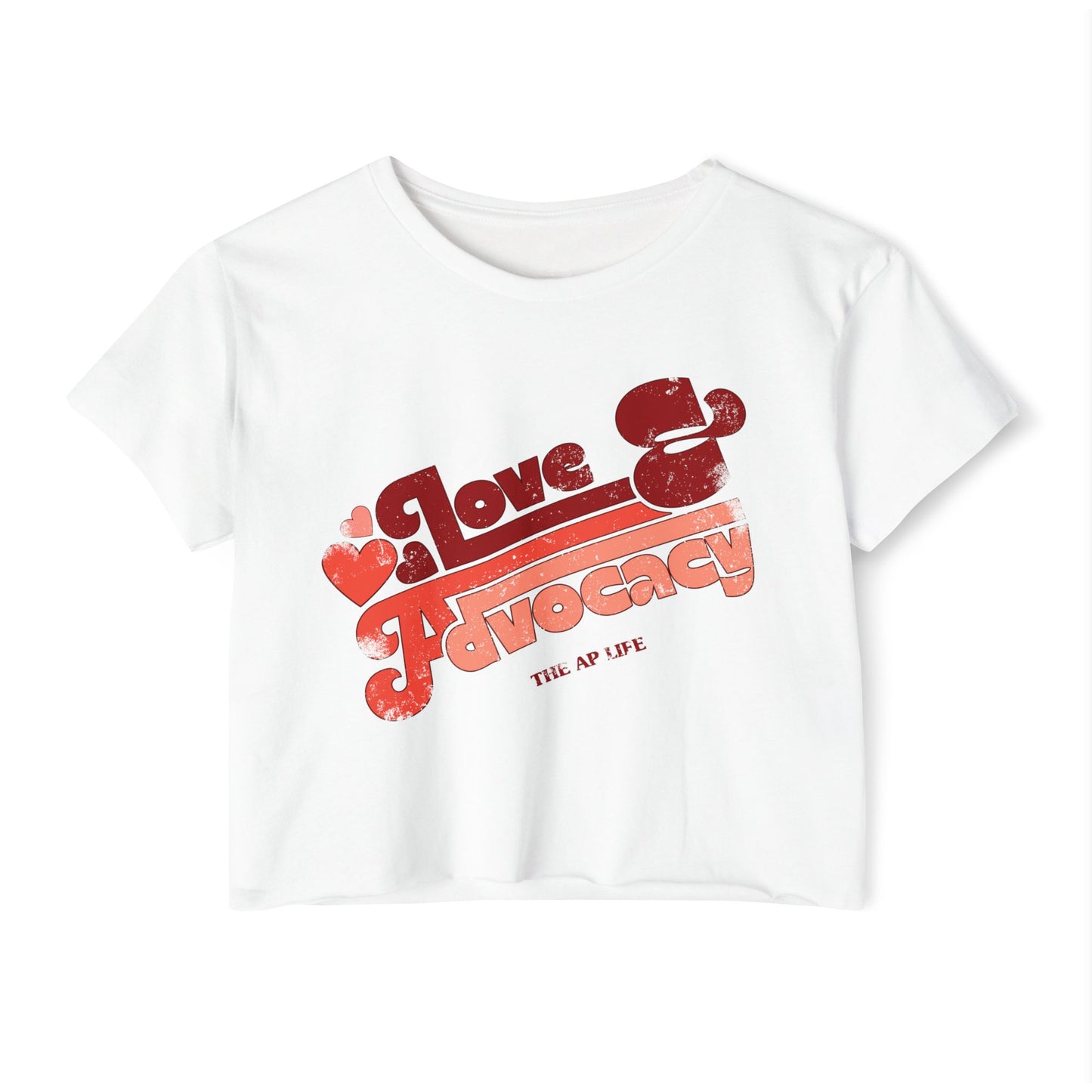 Love & Advocacy - Women's Crop Top Tee