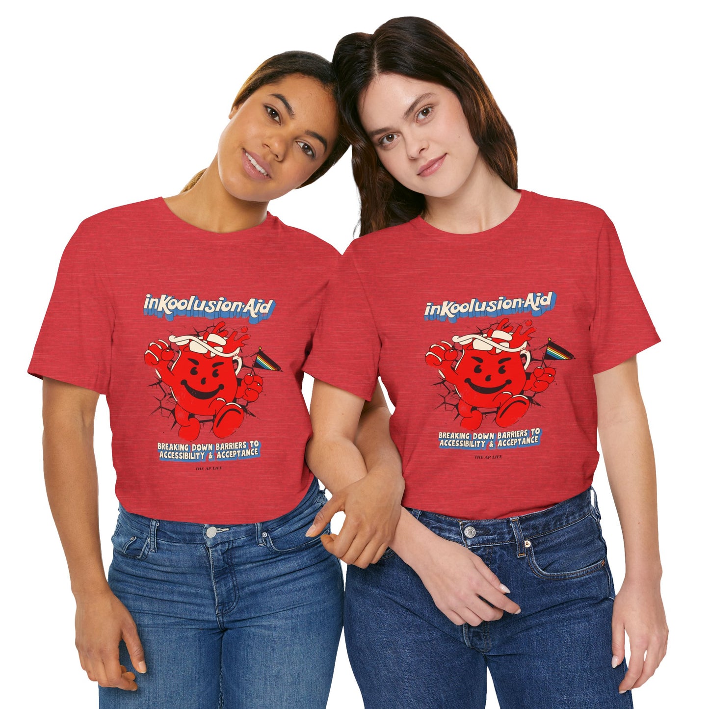 InKoolusion Aid - Breaking Down Barriers to Accessibility & Acceptance - Disability Rights - Adult Unisex Jersey Short Sleeve Tee