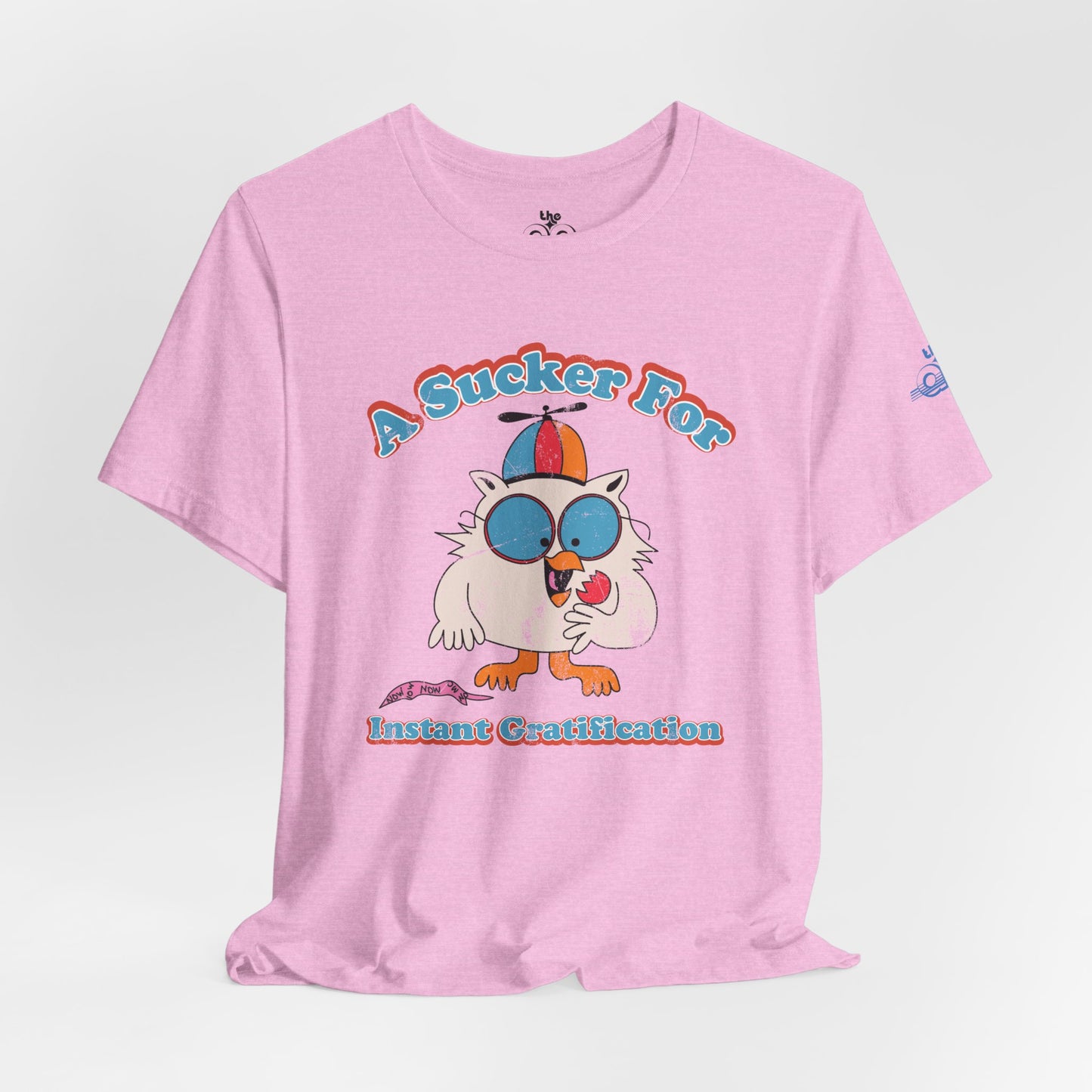 A Sucker for Instant Gratification - Adult Unisex Jersey Short Sleeve Tee