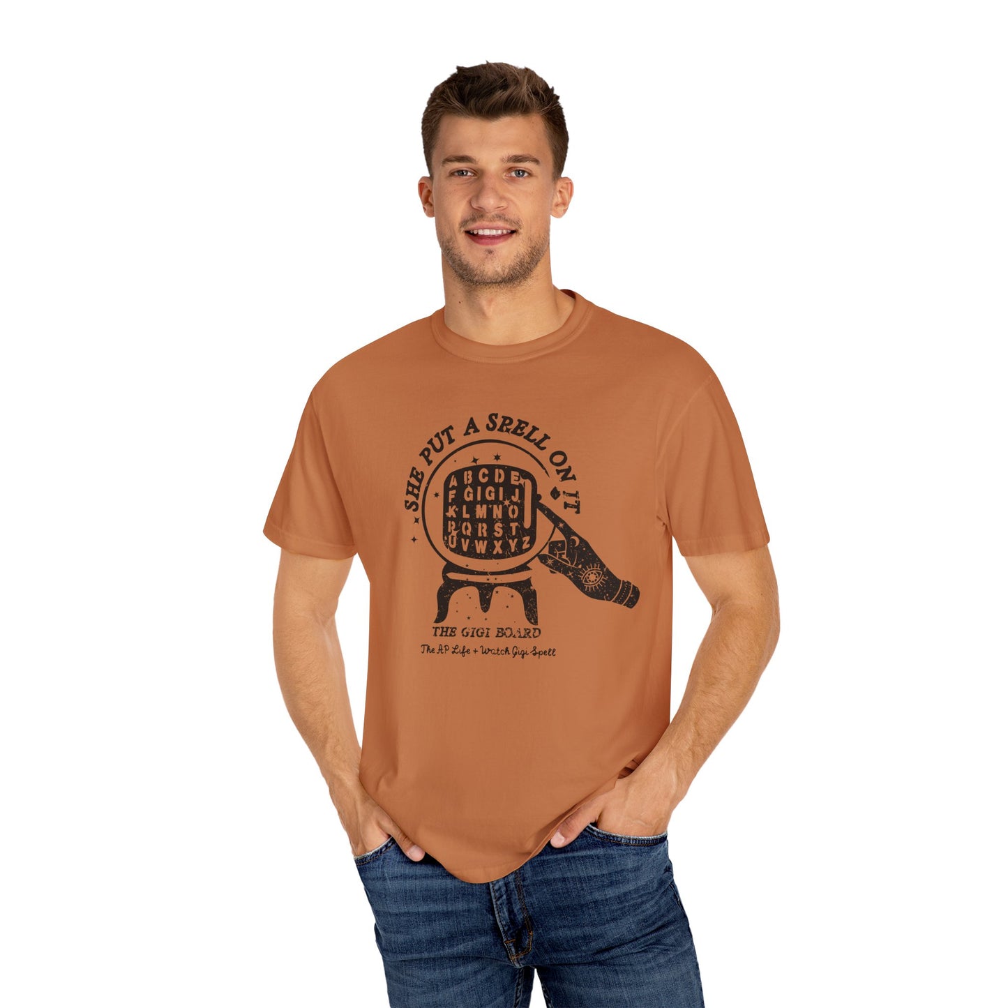 She Put a Spell on it - The Gigi Board - Adult Unisex Tee - Watch Gigi Spell Fundraiser