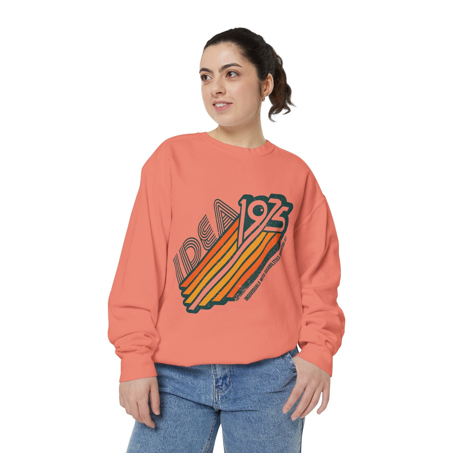 IDEA - 1975 - Individuals with Disabilities Education Act - Adult Unisex Garment-Dyed Sweatshirt