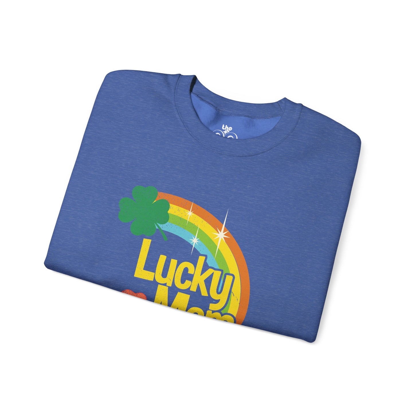 Lucky Mom to an Autistic Kid - Adult Unisex Heavy Blend™ Crewneck Sweatshirt