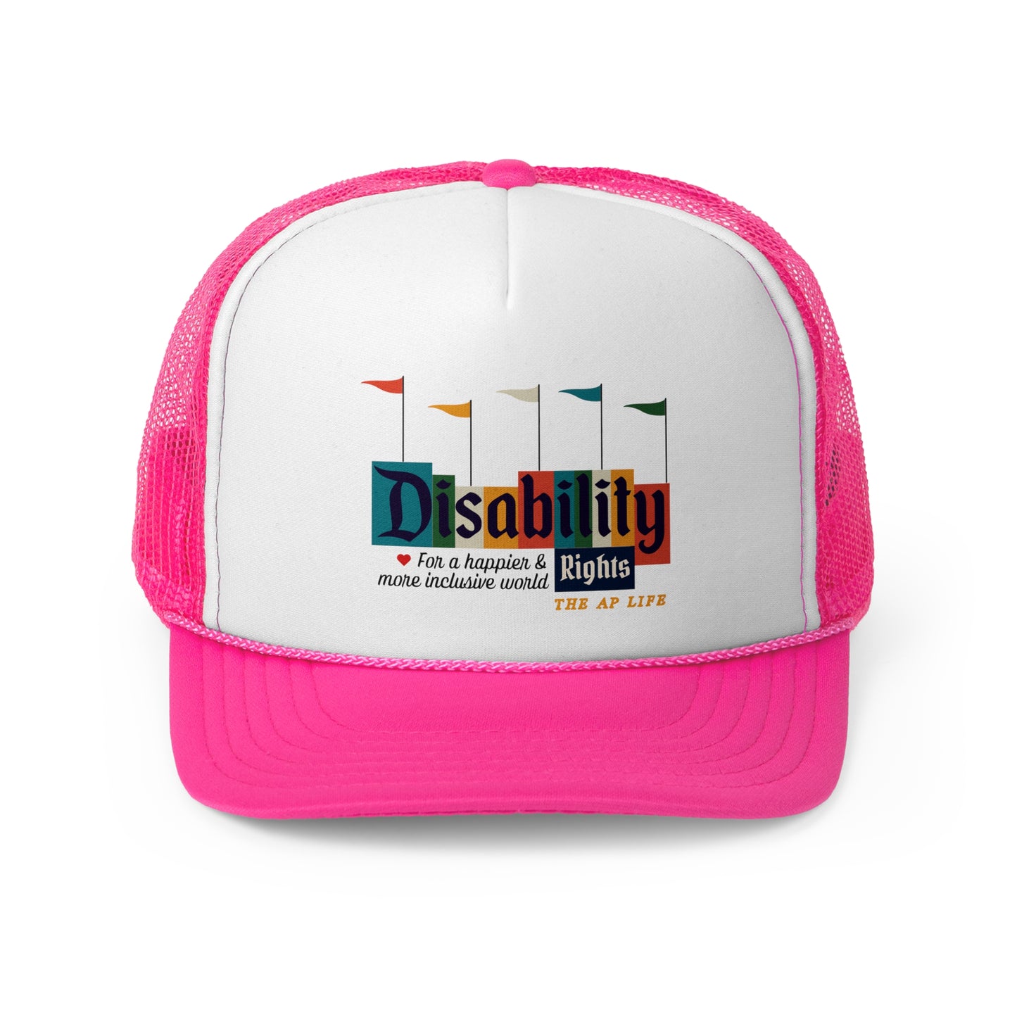 Disability Rights For A Happier & More Inclusive World - Adult Unisex Trucker Hat