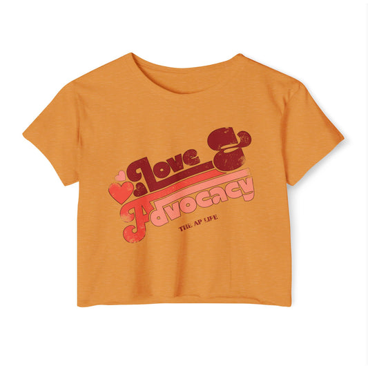 Love & Advocacy - Women's Crop Top Tee