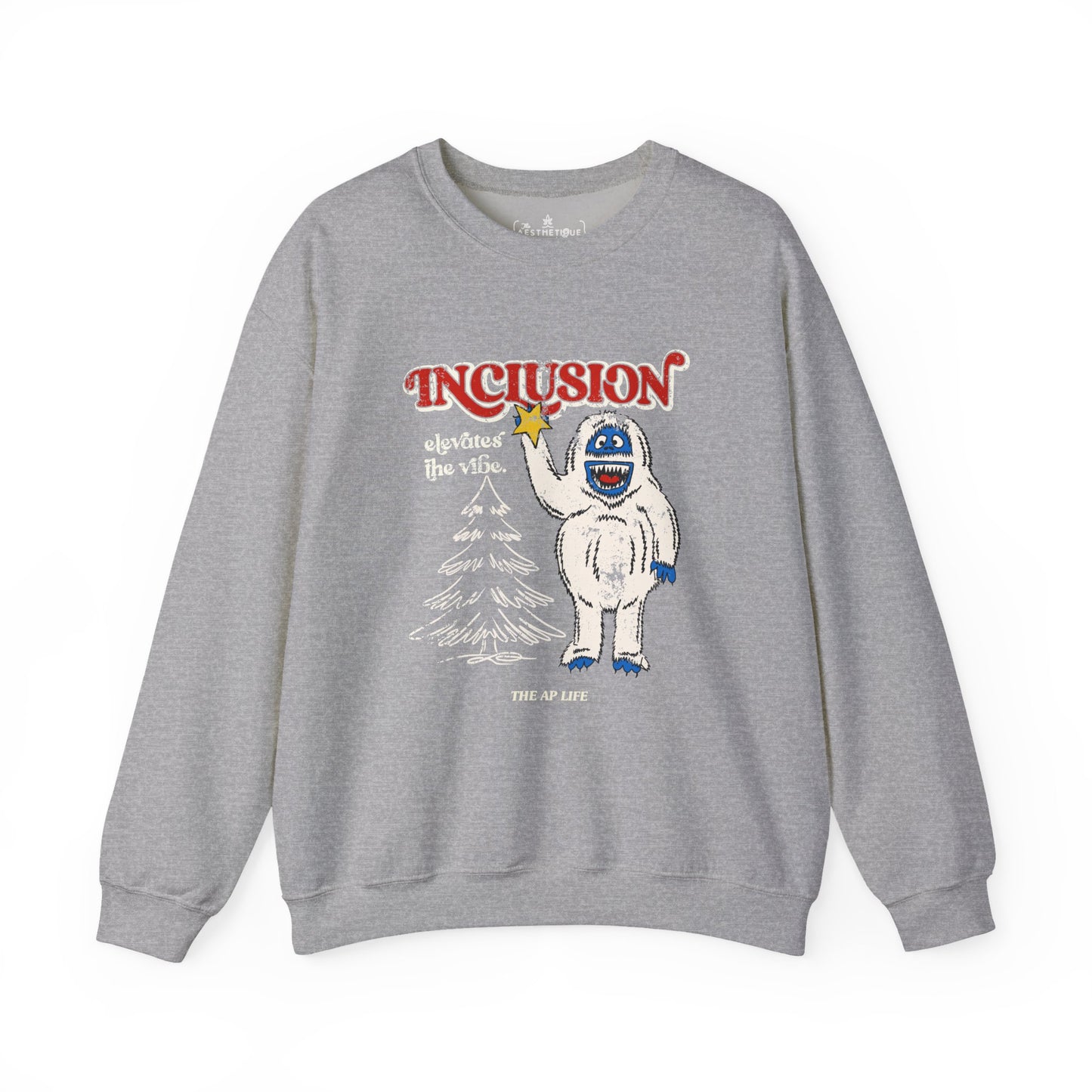 Inclusion Elevates the Vibe - Bumble - Unisex Heavy Blend™ Crewneck Sweatshirt (Ships Internationally)