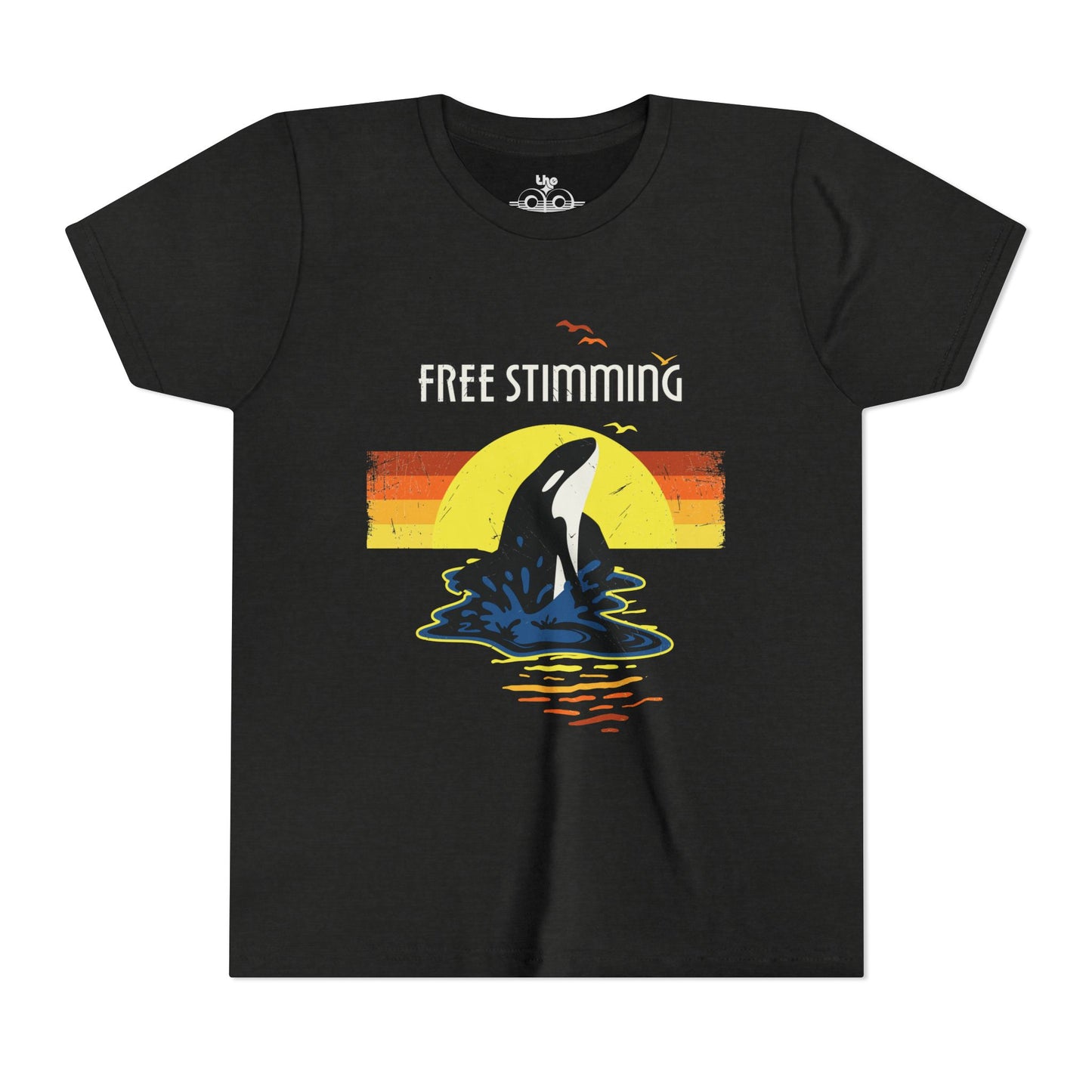 Free Stimming - Orca - Youth Unisex Short Sleeve Tee