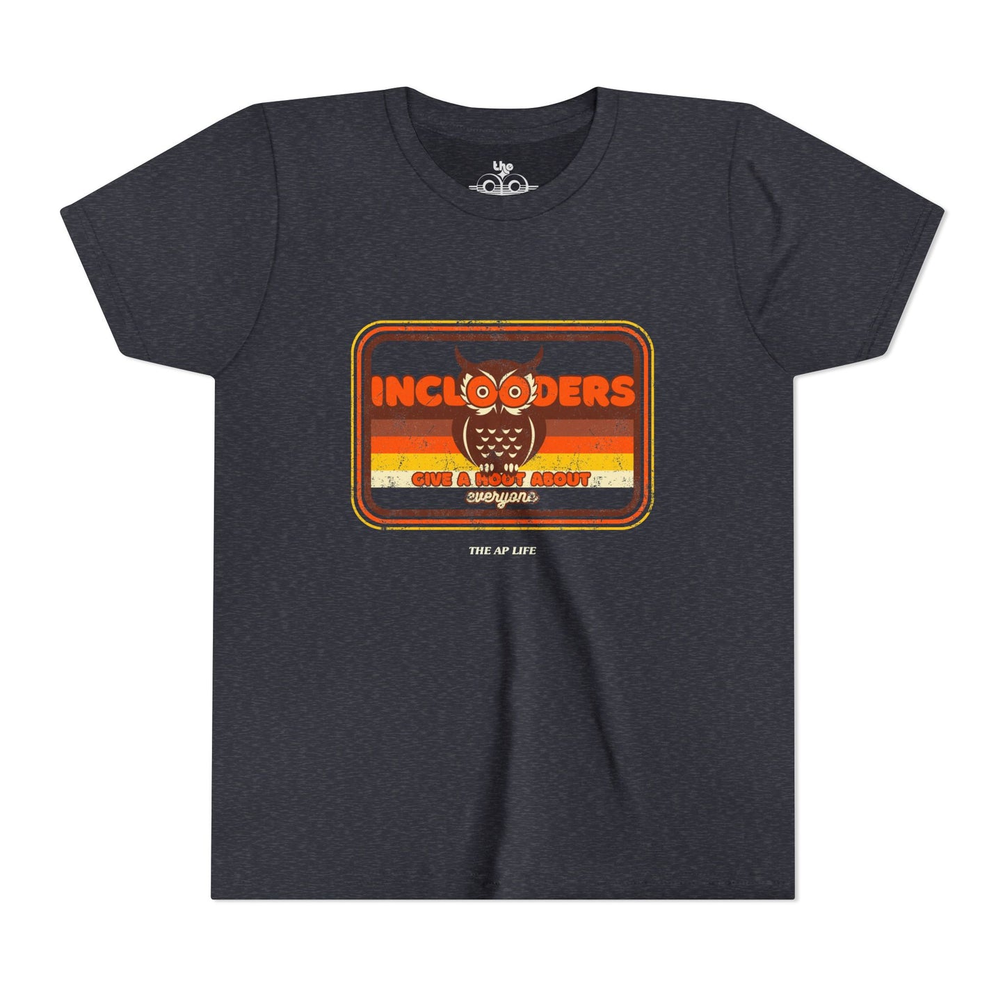 Inclooders Give a Hoot About Everyone - Unisex Youth Short Sleeve Tee