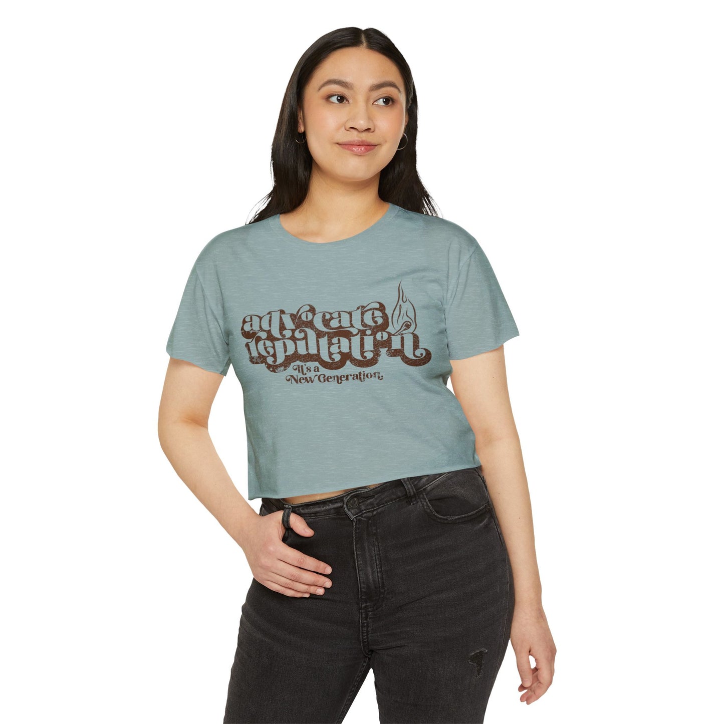 Advocate Reputation - It's a New Generation - Women's Crop Top Tee
