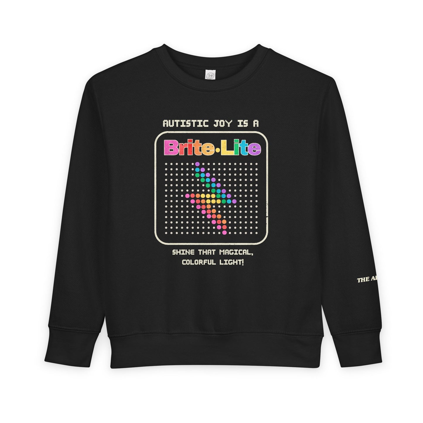 Autistic Joy is a Brite Lite - Toddler/Kids Sweatshirt (2T-7T)