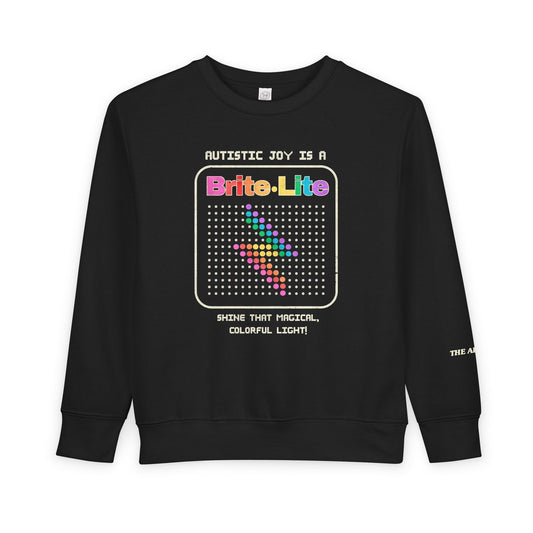 Autistic Joy is a Brite Lite - Toddler/Kids Sweatshirt (2T-7T)