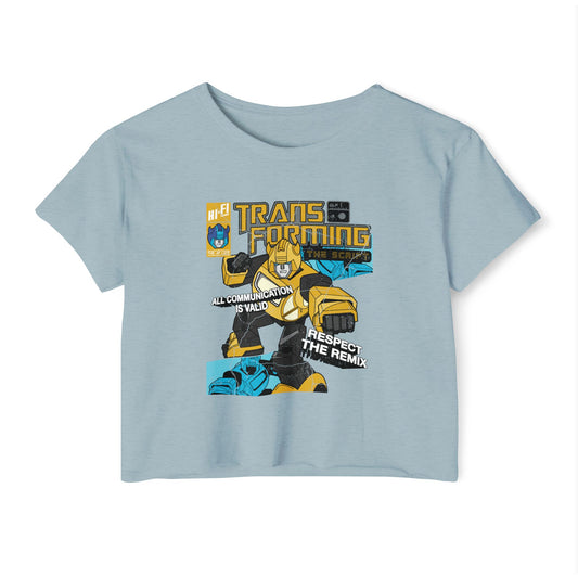 Transforming the Script - Gestalt Language Processing - Women's Crop Top Tee