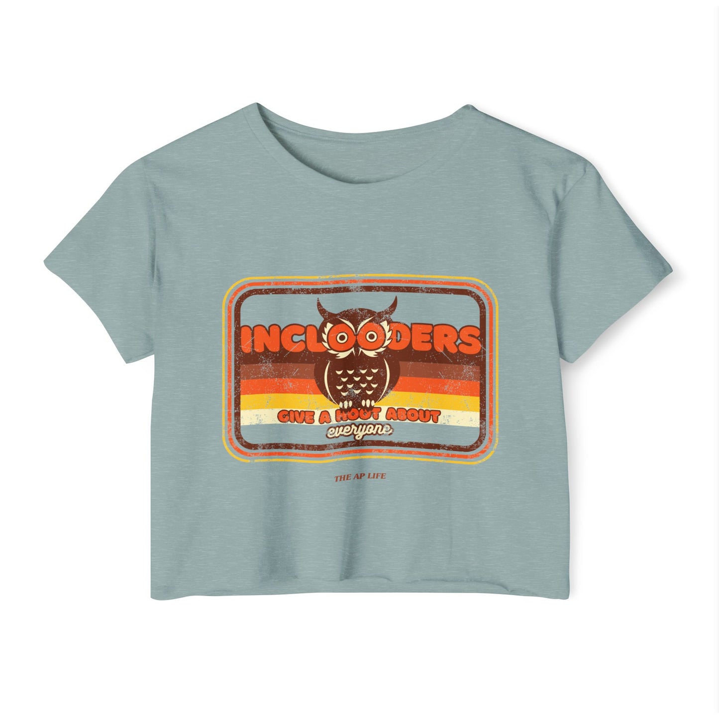 Inclooders Give a Hoot About Everyone - Women's Cropped Tee