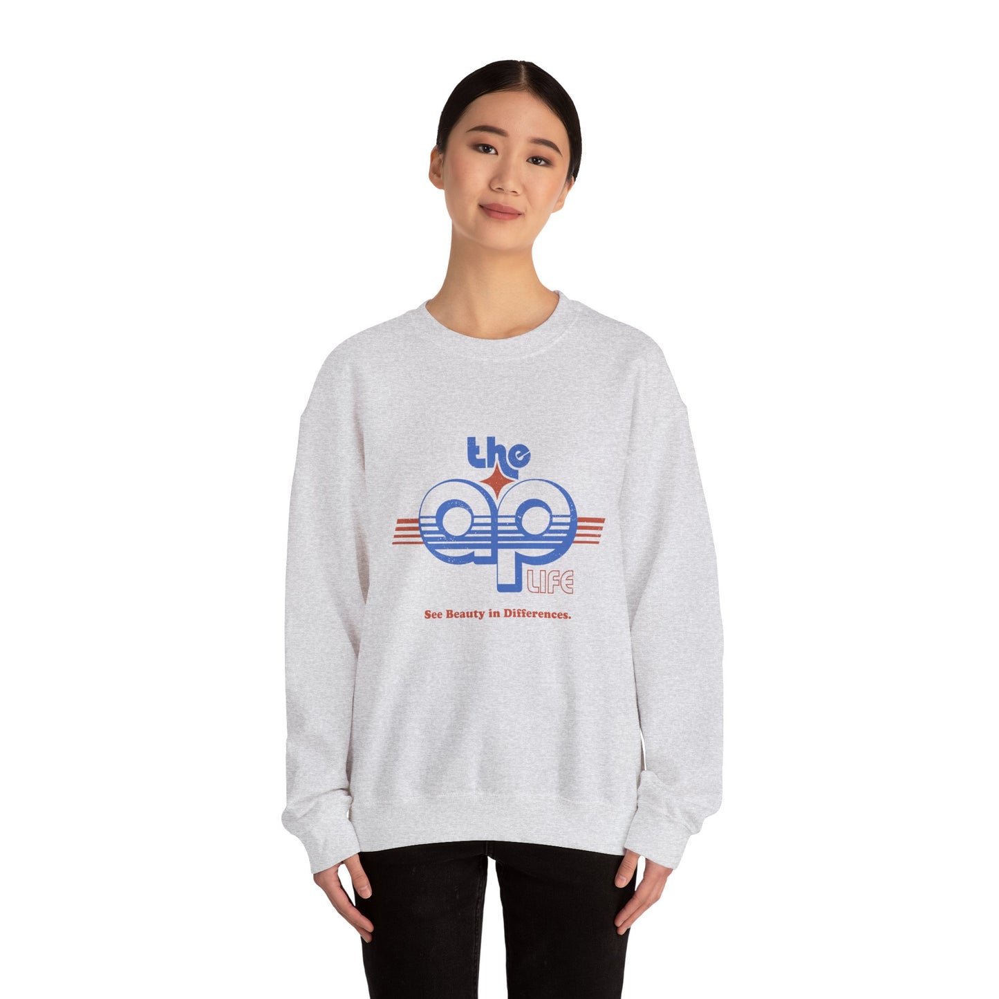 The AP Life - See Beauty in Differences - Adult Unisex Heavy Blend™ Crewneck Sweatshirt