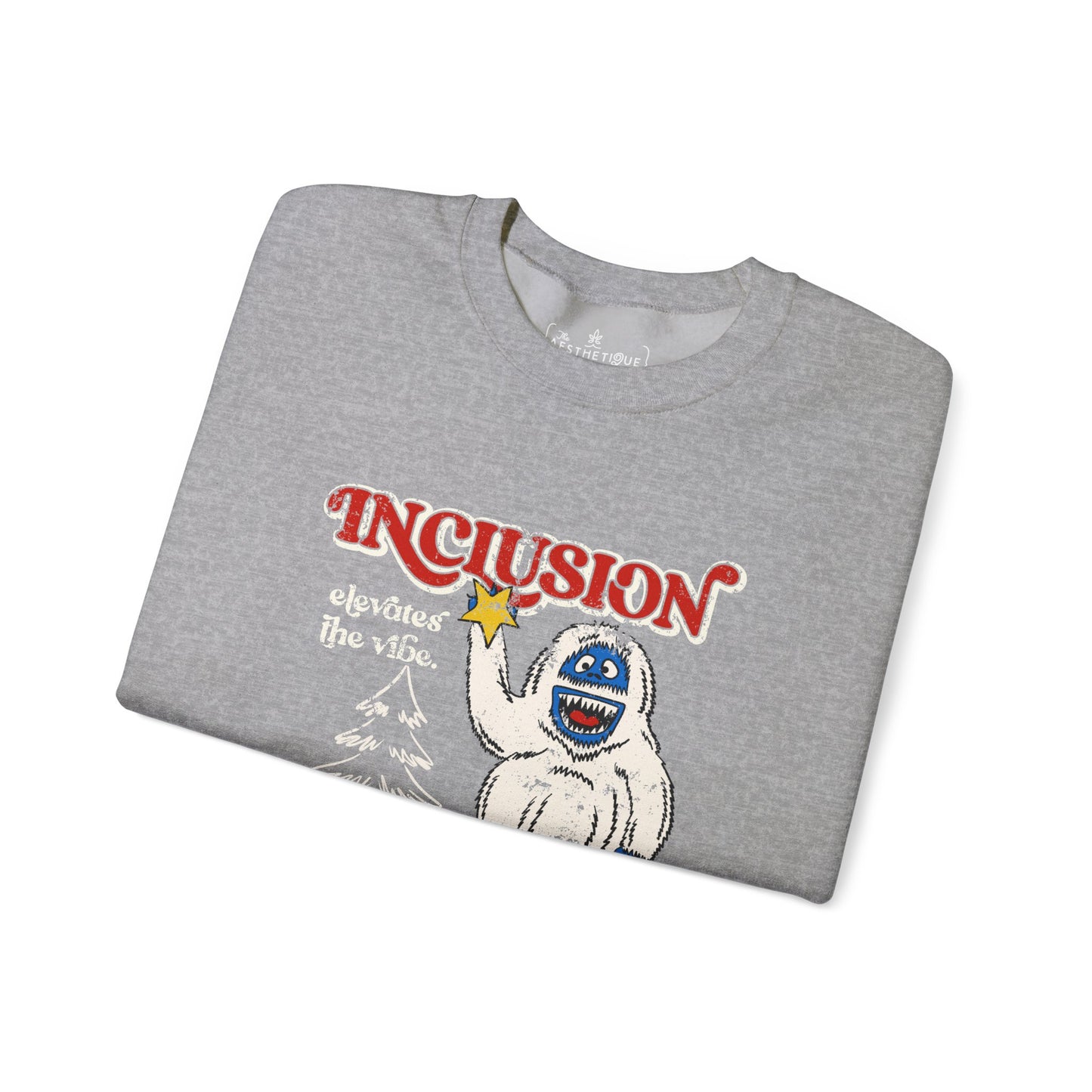 Inclusion Elevates the Vibe - Bumble - Unisex Heavy Blend™ Crewneck Sweatshirt (Ships Internationally)