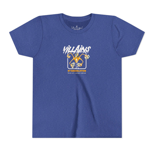 Villains of The Autistic Community Series - Dysregulation - Zachary Lierman - Youth Unisex Jersey Tee