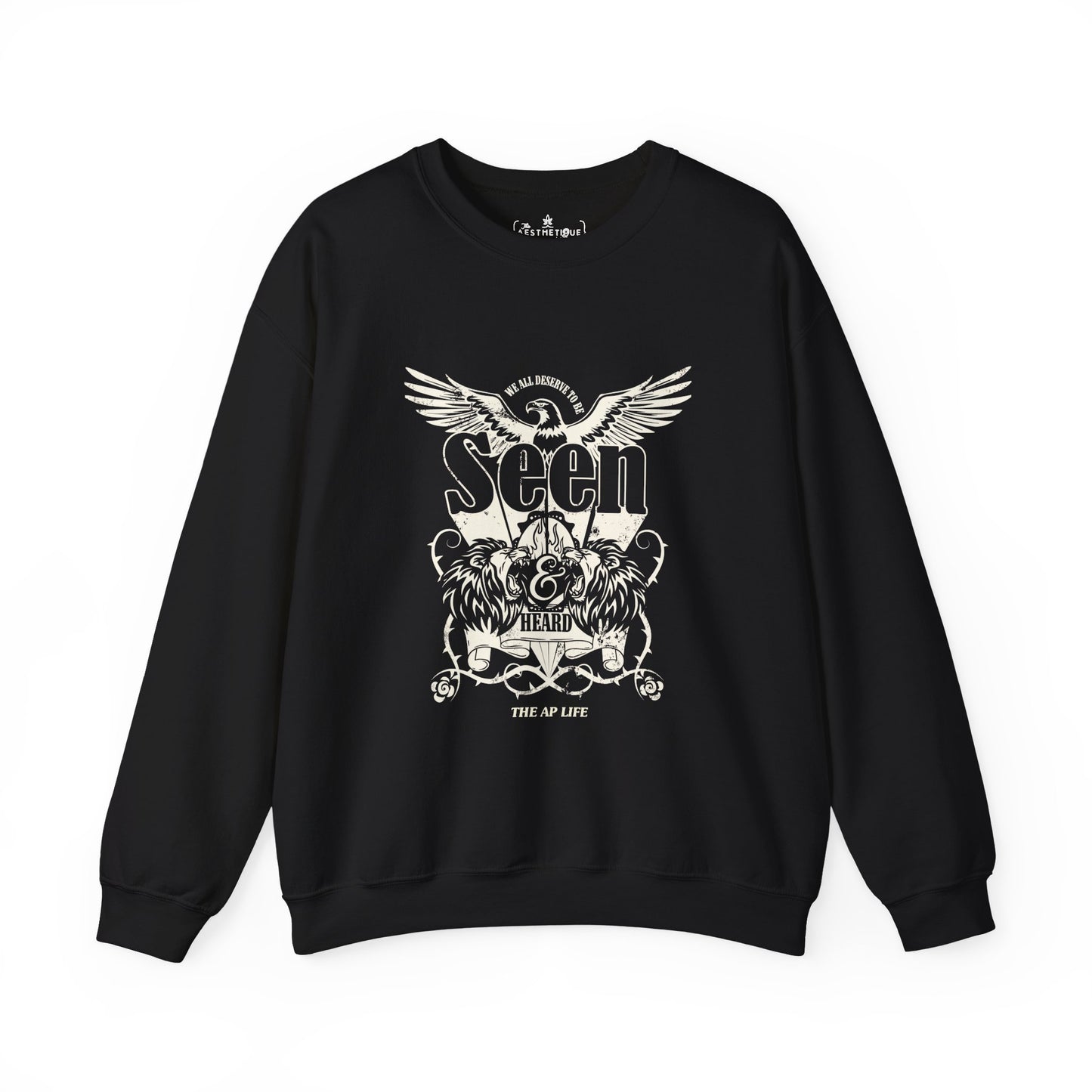 We All Deserve to be Seen & Heard - Adult Unisex Heavy Blend™ Crewneck Sweatshirt
