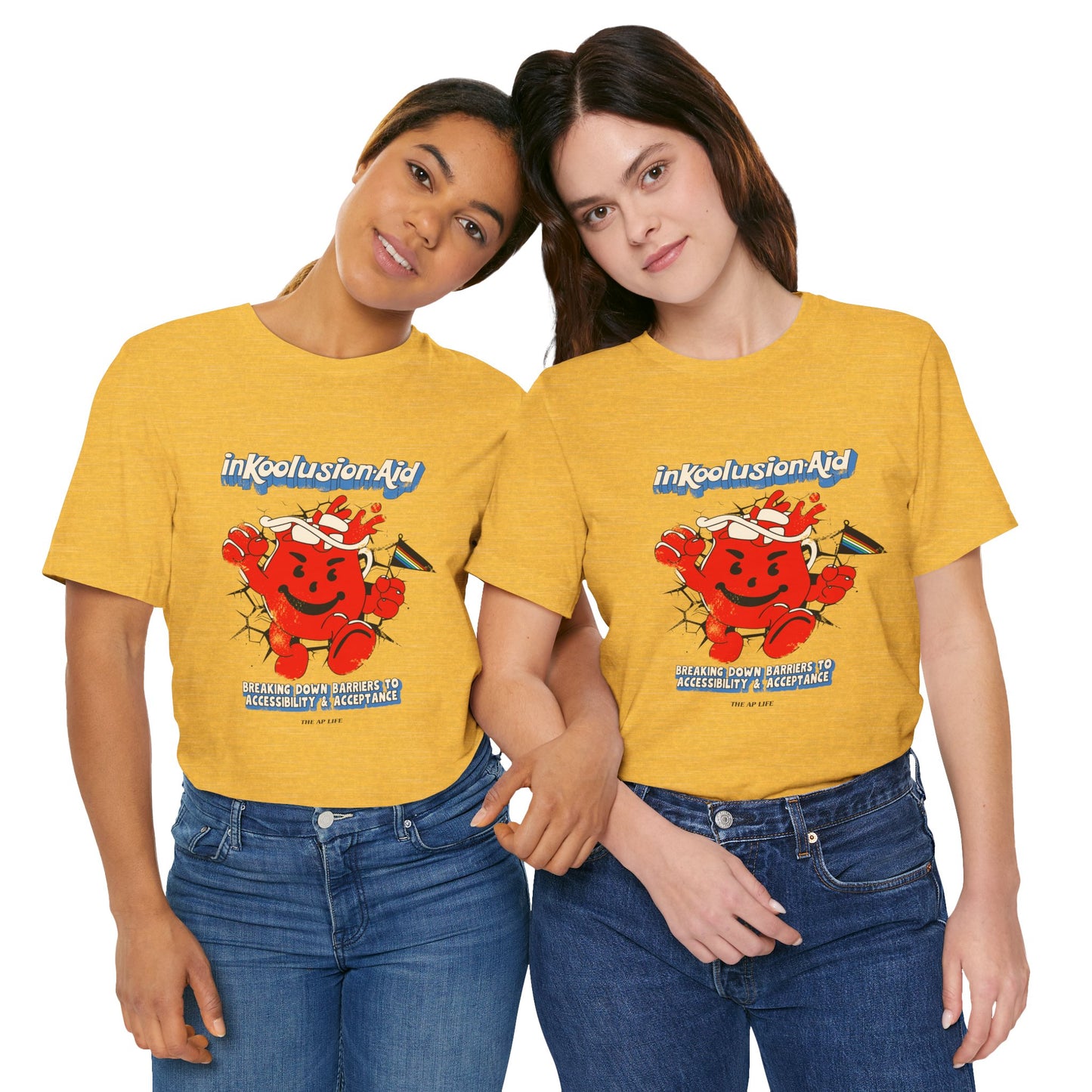 InKoolusion Aid - Breaking Down Barriers to Accessibility & Acceptance - Disability Rights - Adult Unisex Jersey Short Sleeve Tee