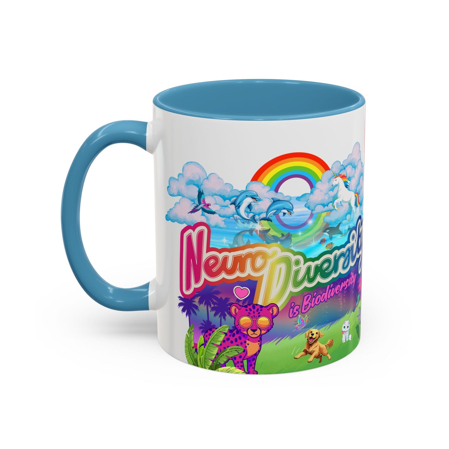 Neurodiversity is Biodiversity - Accent Coffee Mug (11, 15oz)