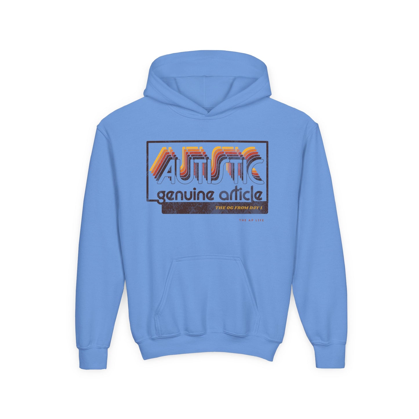 Autistic - Genuine Article - The OG Since Day 1 - Youth Unisex Hoodie
