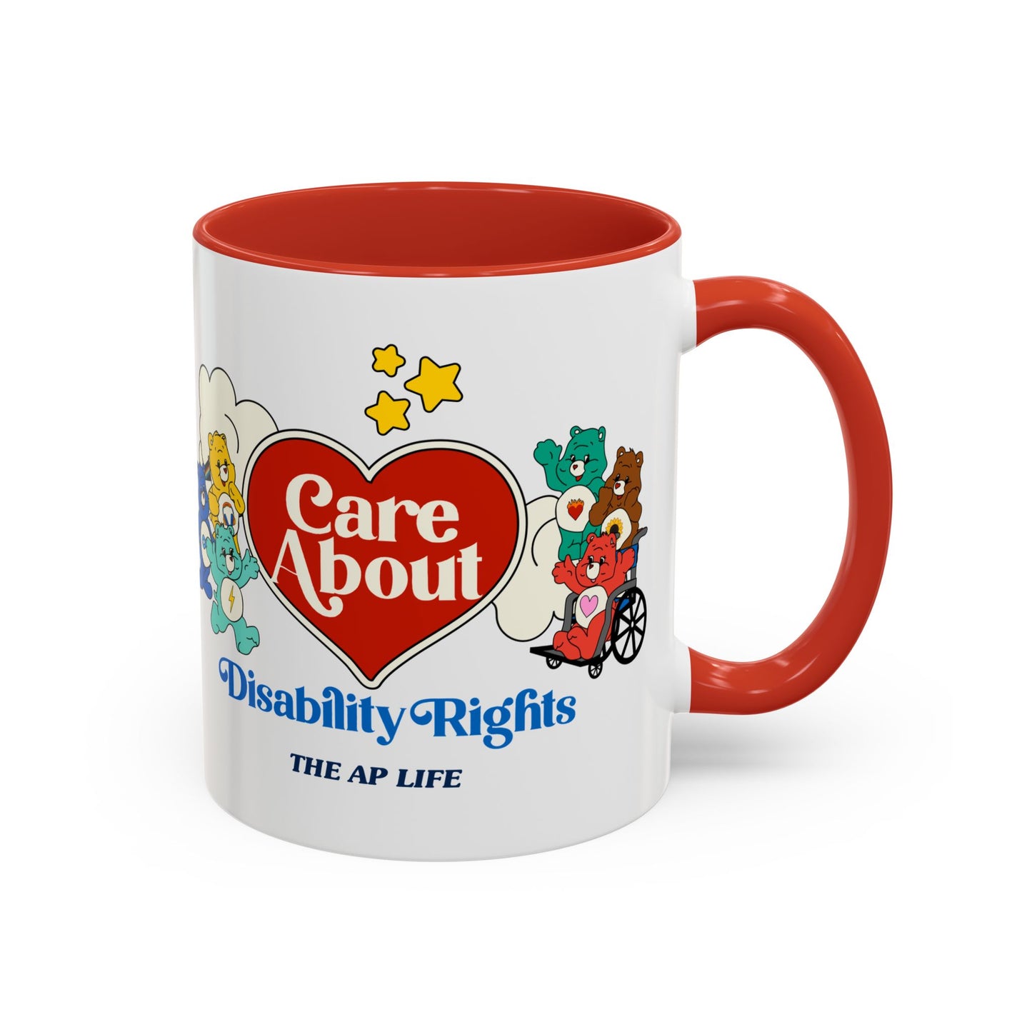 Care About Physical Disabilities - Disability Rights - Accent Coffee Mug (11, 15oz)