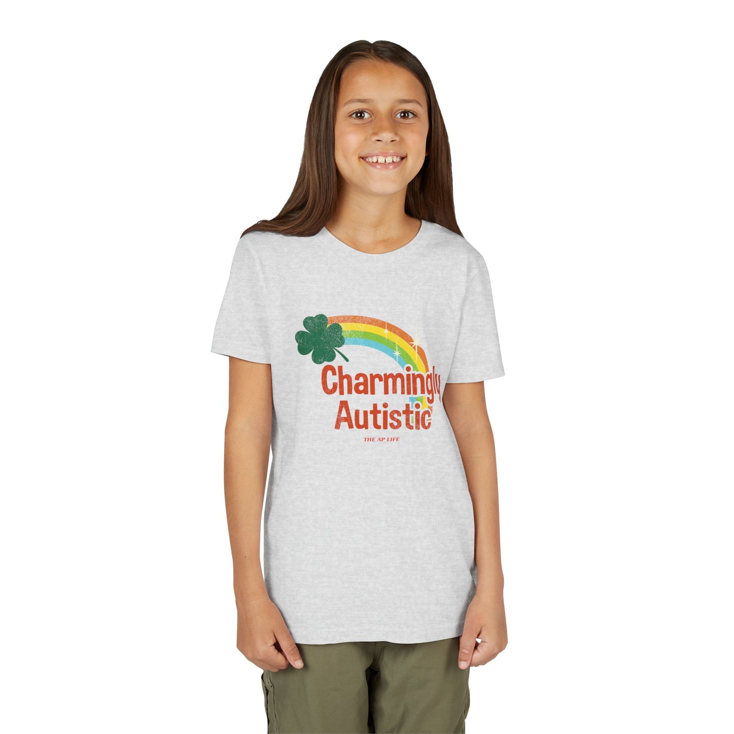 Charmingly Autistic - Youth Unisex Short Sleeve Tee