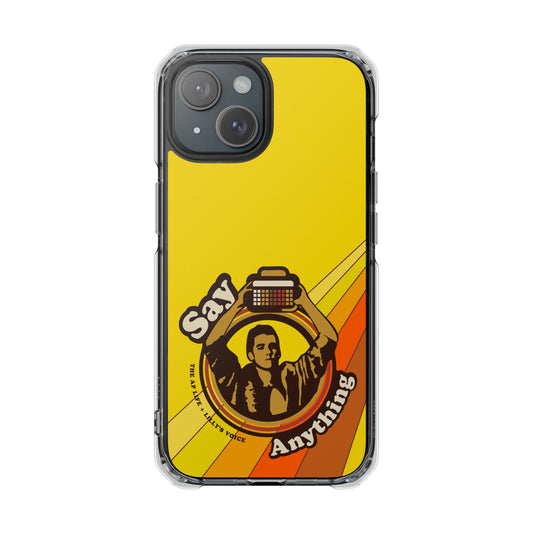 Say Anything - AAC - Lilly's Voice + The AP Life Collab - MagSafe® Clear Impact Case for iPhone