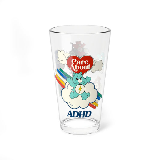 Care About ADHD - Drinking Glass, 16oz