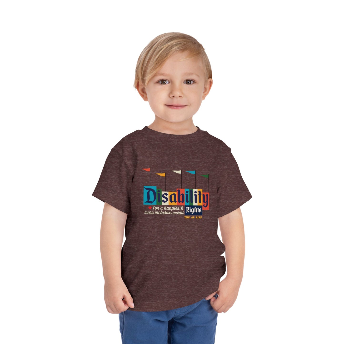 Disability Rights For A Happier & More Inclusive World - Toddler Unisex Cotton Tee