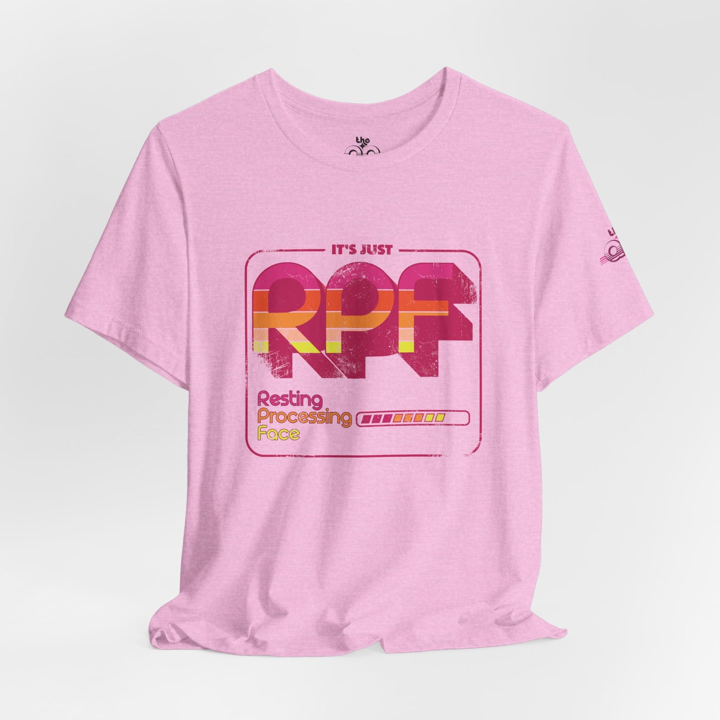 It's Just RPF - Resting Processing Face - Adult Unisex Jersey Short Sleeve Tee