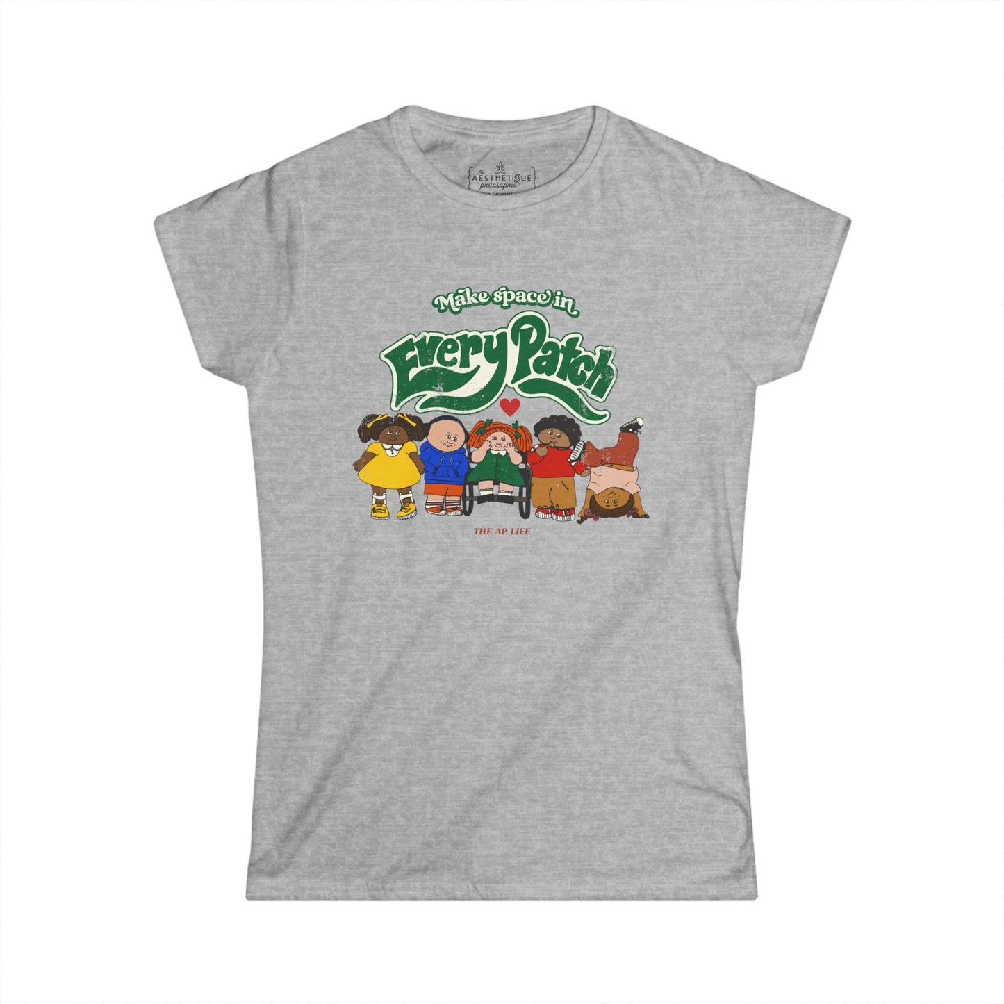 Make Space in Every Patch - Inclusion Matters - Women's Softstyle Semi-Fitted Tee