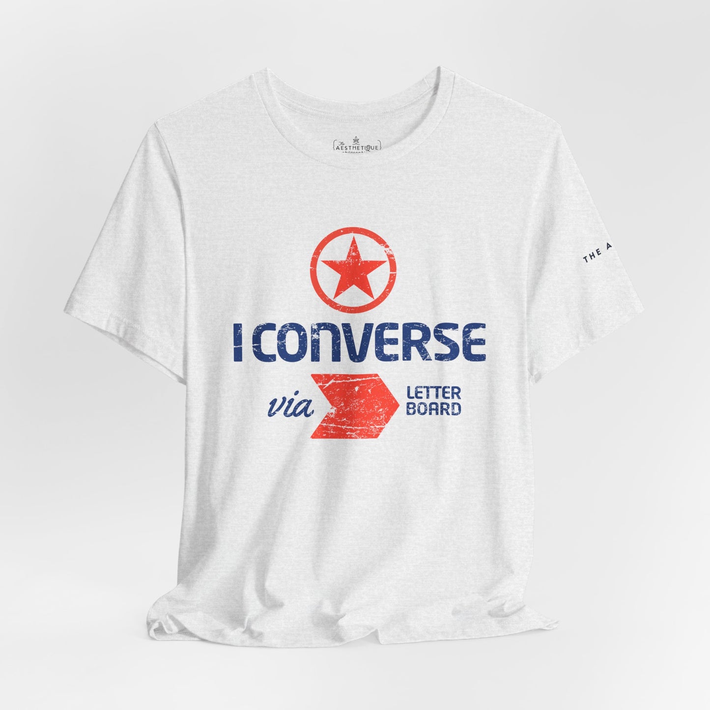 I Converse Via Letterboard - Unisex Jersey Short Sleeve Tee