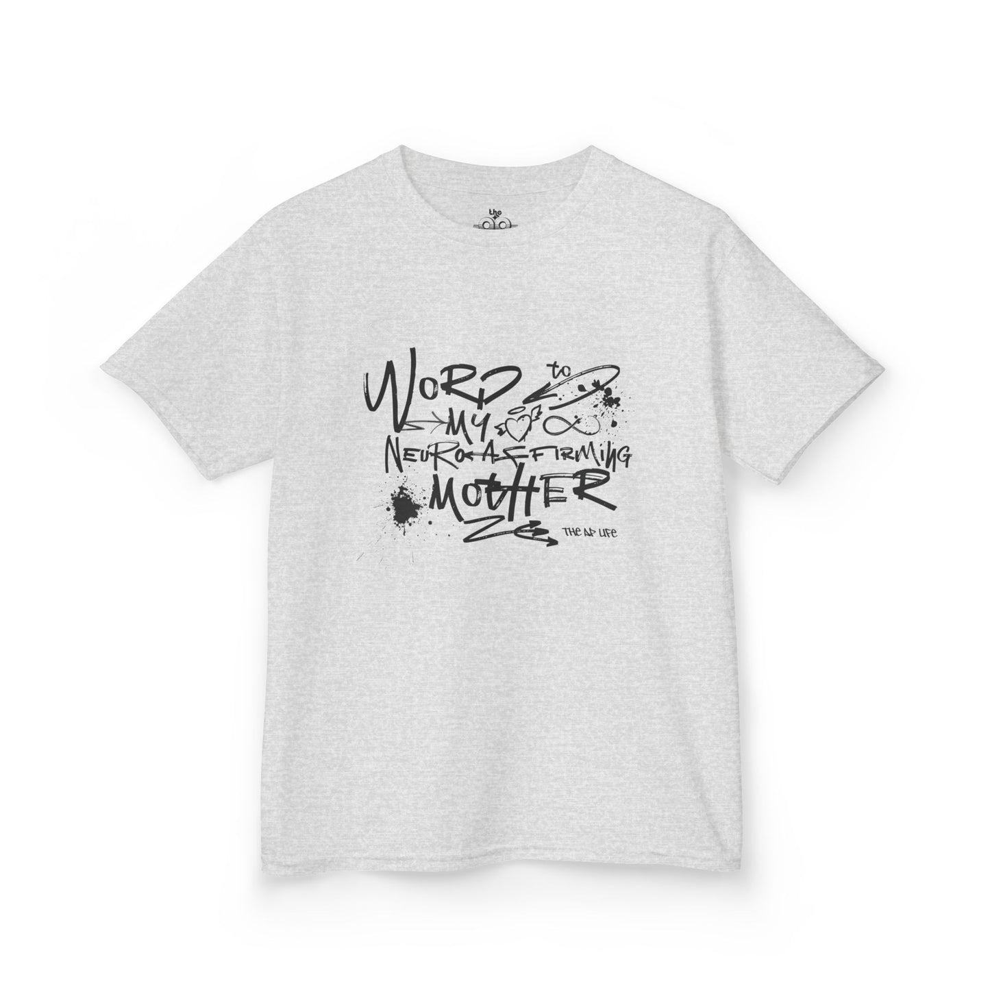 Word to My Neuro-Affirming Mother - Kids Oversized Heavy Cotton™ Tee