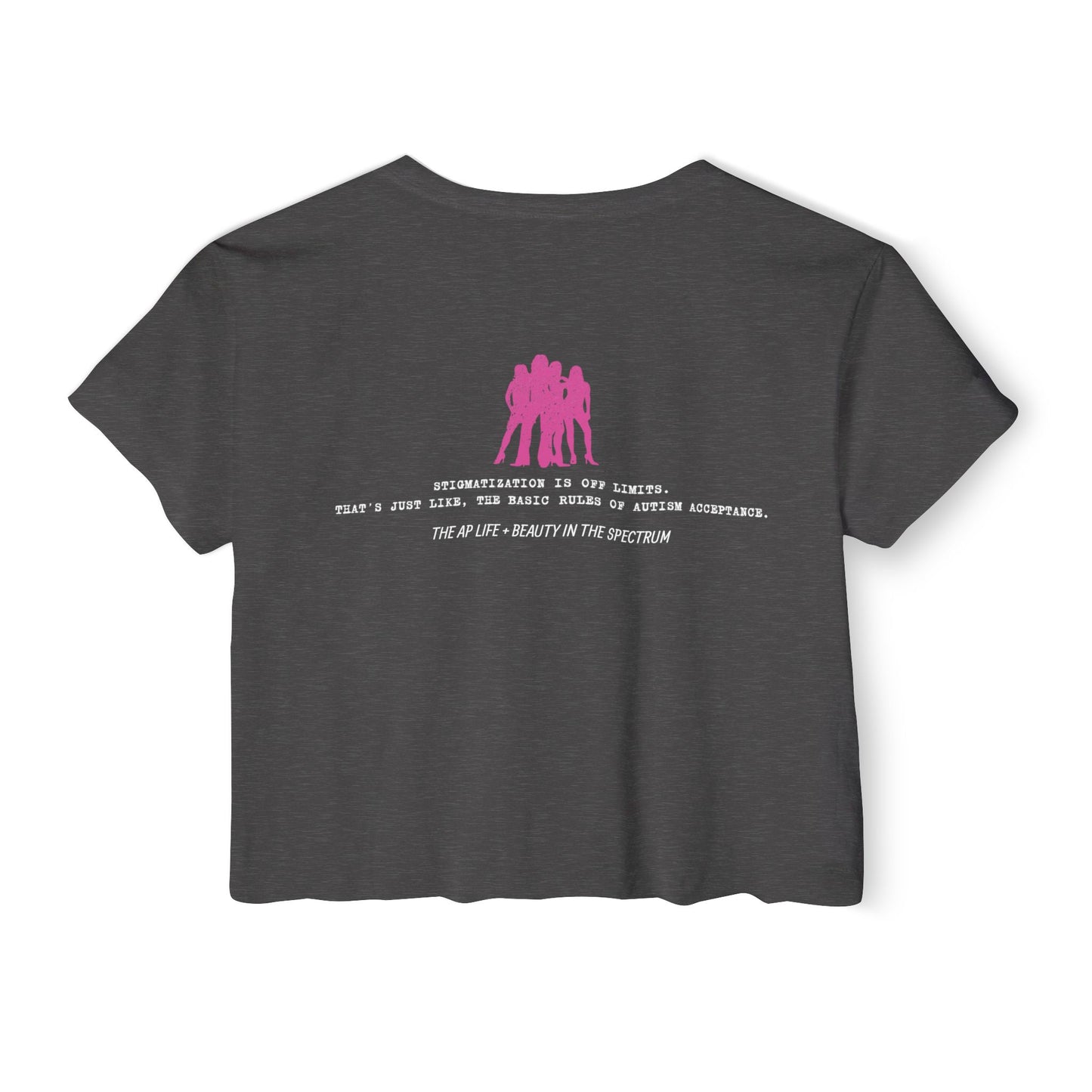 Why are You Sooo Scary - Stigma - Mean Girls' Style - Women's Crop Top Tee