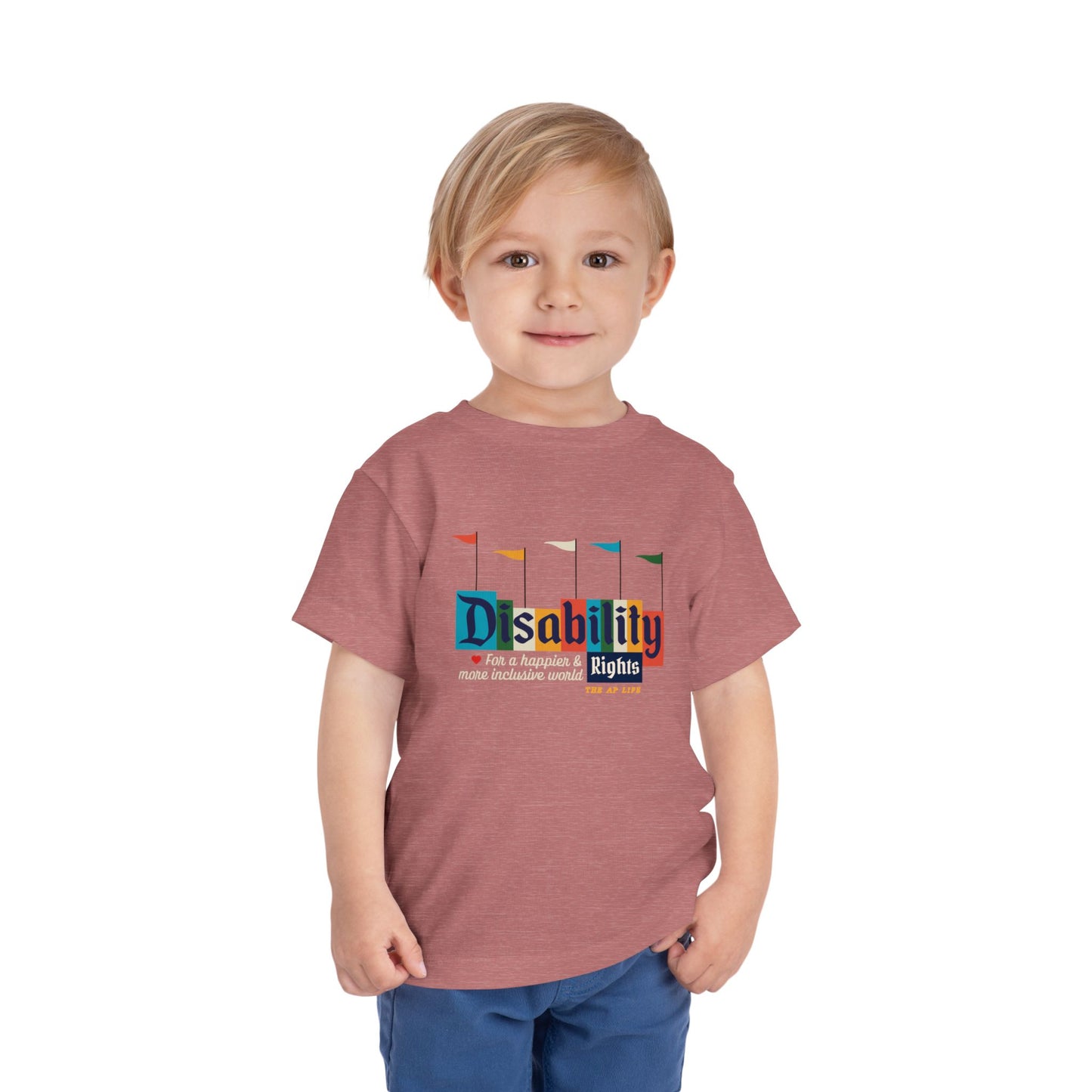 Disability Rights For A Happier & More Inclusive World - Toddler Unisex Cotton Tee