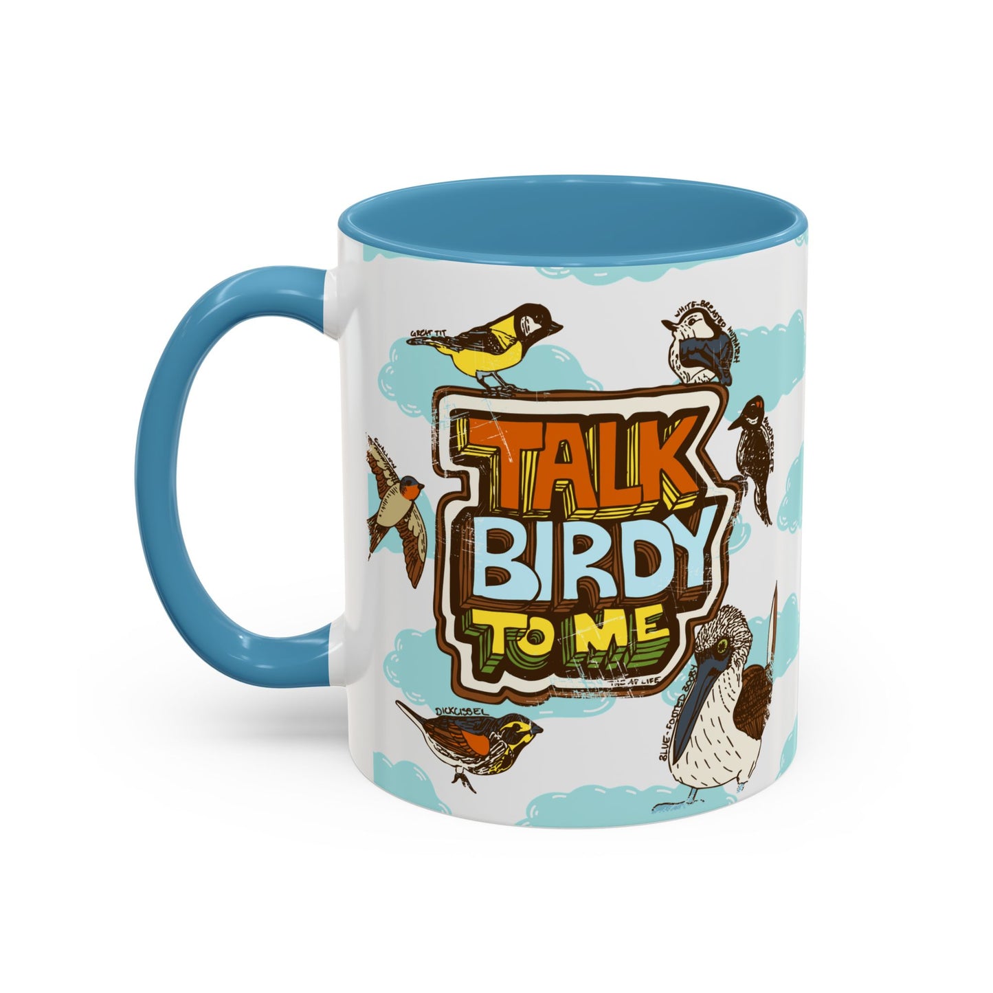 Talk Birdy to Me - Accent Coffee Mug (11, 15oz)