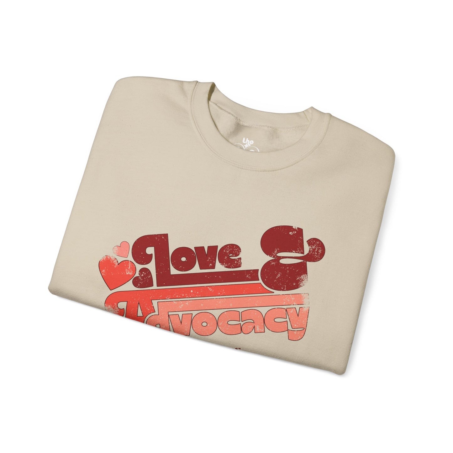 Love & Advocacy - Adult Unisex Heavy Blend™ Crewneck Sweatshirt