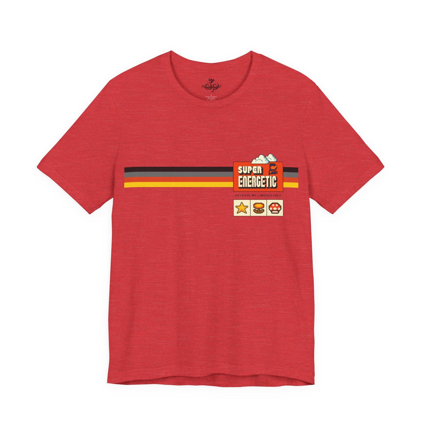 Super Energetic Despite My Limited Diet - Adult Unisex Jersey Short Sleeve Tee