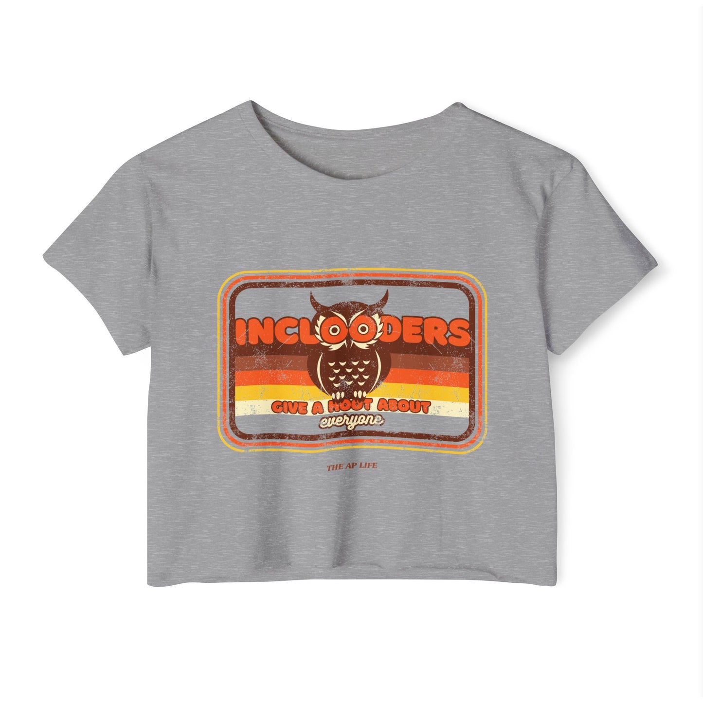 Inclooders Give a Hoot About Everyone - Women's Cropped Tee