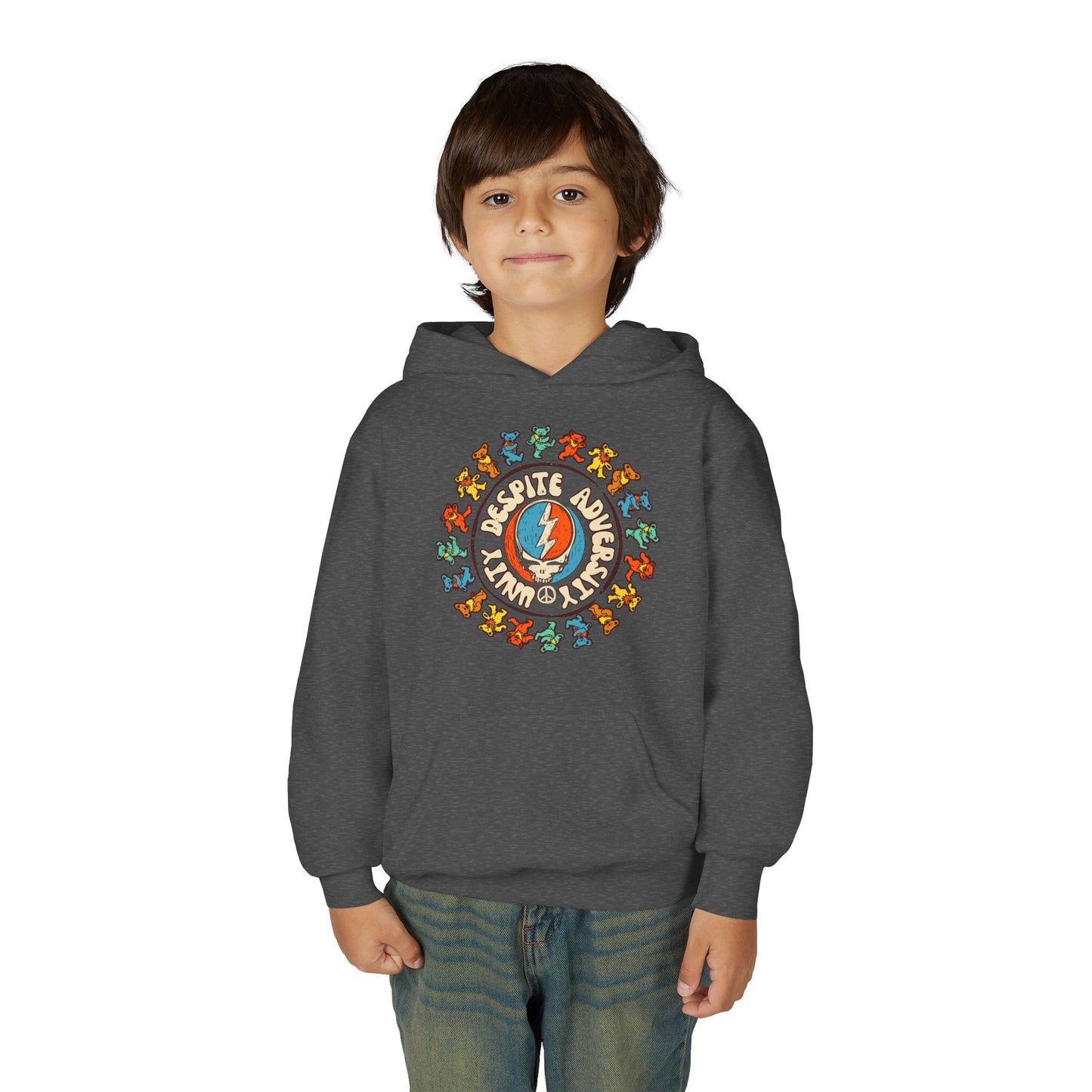 Unity Despite Adversity - Youth Heavy Blend Hooded Sweatshirt