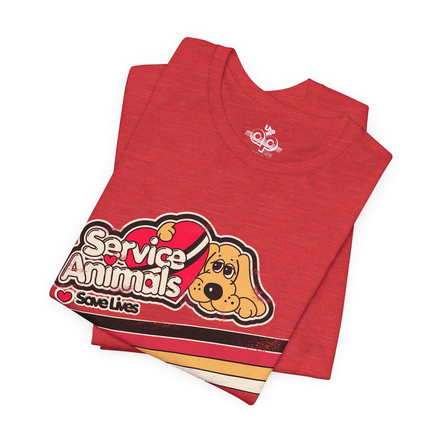 Service Animals Save Lives - Adult Unisex Jersey Short Sleeve Tee