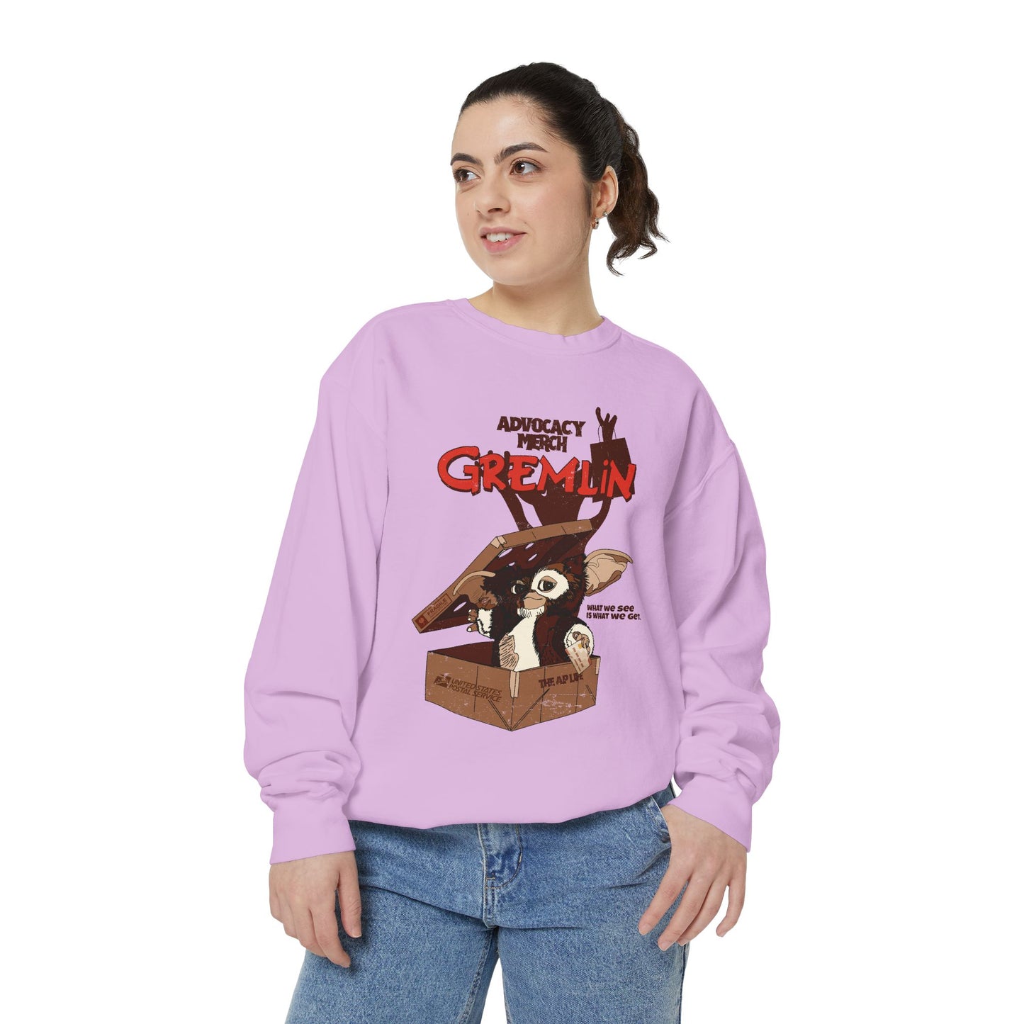 Advocacy Merch Gremlin - Adult Unisex Garment-Dyed Sweatshirt