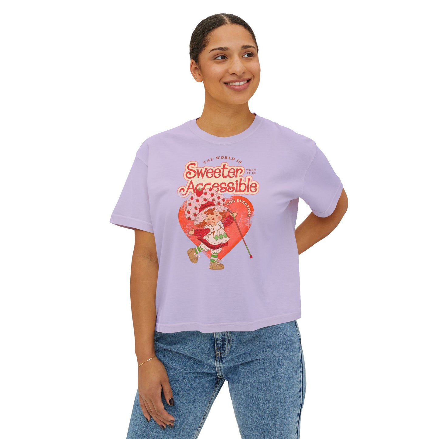 The World is Sweeter When it is Accessible for Everyone - Women's Boxy Tee